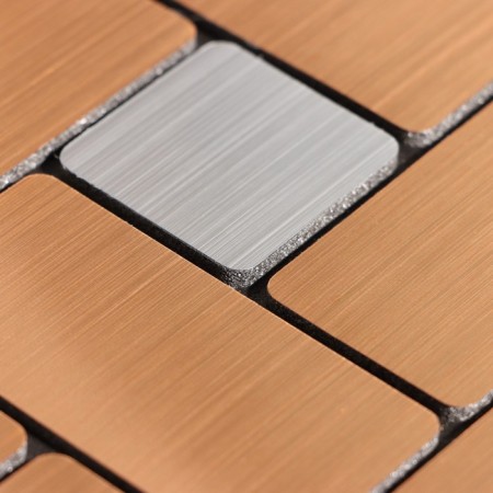 Self -adhesive panel 30*30cm soft geometry, bronze-1