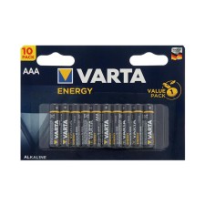 Battery alkalin Varta Energy, AAA, LR03-10BL, 1.5V, blister, 10 pcs.