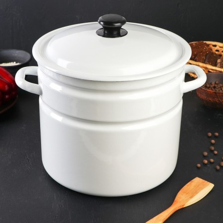 Cylindrical pan, 10 l, induction, without a decol