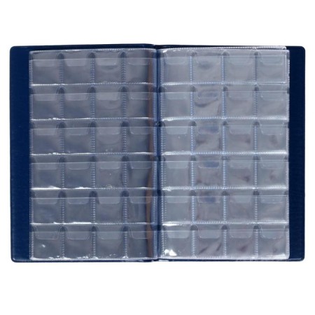 Album for coins 125 x 185 mm Calligrata, 240 coins, cell 26 x 29 mm, 10 sheets, covering artificial leather, blue-2