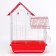 Poultry cell is equipped BD-2/5H, 34 x 27 x 47 cm, red