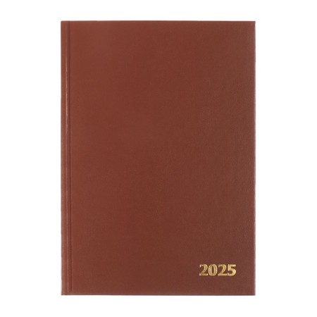 Dated diary of 2025, A5, 168 sheets, boumvinyl, brown-1