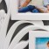 Photo frame plastic in 4 photos 10x15 cm "Blooming Pandanus" White 40x33.5 cm