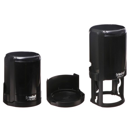 Equipment for round printing automatic Trodat Printy 4645, diameter 45 mm, with a lid, black body-1