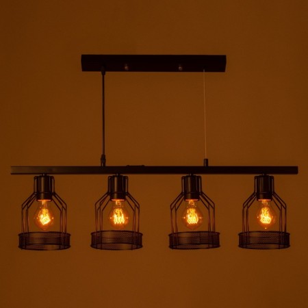 Lamp "Henry" 4he27 40W Black 78x14.5x23-123 cm-2
