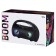 Portativana column Boom, 10 watts, 1200 mAh, BT, FM, backlight, black
