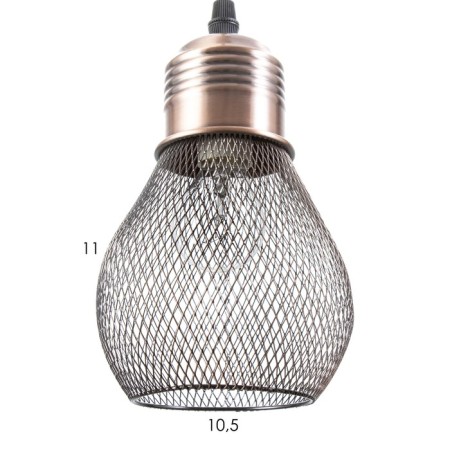 Lamp "Lamp" 1x60W E27 Black/Copper 12x12x18cm-4