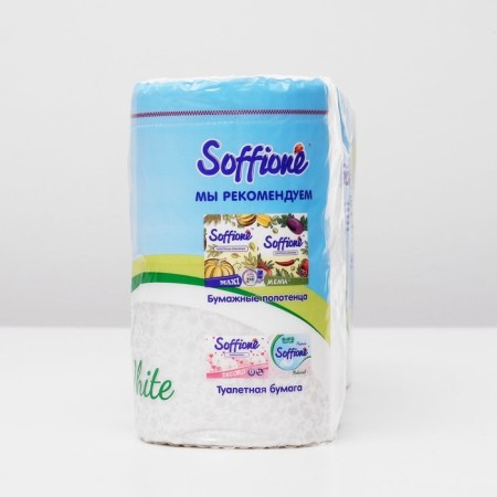 Soffione Pure White toilet paper, 2 layers, 8 rolls-3