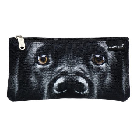 Penal soft, 1 compartment, 120 x 220 mm, flat, Erichkrause Black Dog, 60440-1