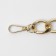 A chain for a bag, with carbines, metal, flat, 29 × 19 mm, 30 cm, gold color