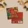 Mini-postcard "New Year's package", 7 x 7 cm, New Year