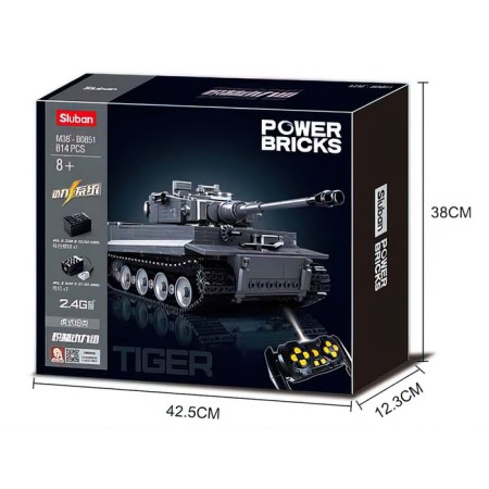 Designer Megano "German tank Tiger", radio control, 814 parts-4