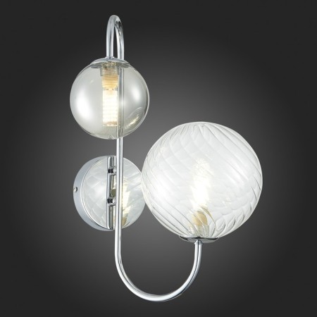 Sconces st. SL1124.101.02. Vinetto. 2x5 watts, G9, 4000k, 19.5x36 cm, chromium color-7