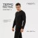 Male Resport thermal underwear, kit: longshit, leggings, size S, black