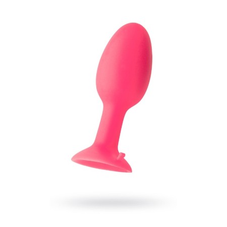 Anal plug Toyfa Popo Pleasure with a steel ball, pink, 10.5 cm