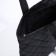 Soper bag with zipper, black color