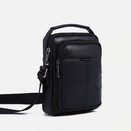 Male bag, black color-1