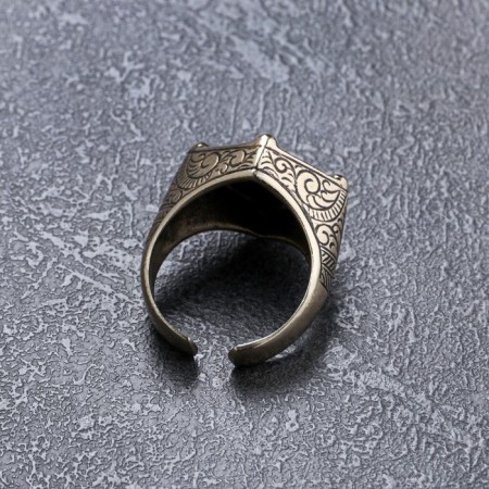 Military Ring Ring, Brass-2