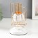 Summary Metal for 1 candle "White marble with golden cracks. Stairs" 23x13x13 cm