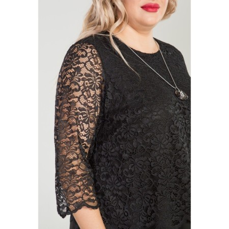 Female dress, size 62, black color-6