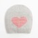 Hat for girls, color gray melange, size 50-52