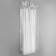 Lightning spiral, No. 5, connective, automatic lock, 60 cm, transparent/white color