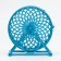 Rodent wheel on the base, plastic, 12.5 cm, blue
