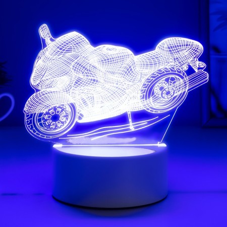 Light "Racing Motorcycle" Led RGB from the network 9.5x16x14 cm Risalux-3