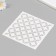 Plastic "pattern" 15x15 cm stencil