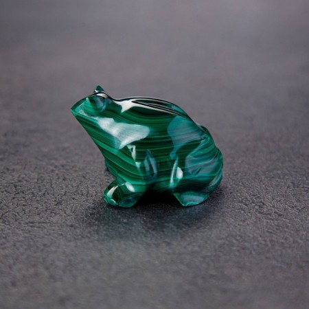 Souvenir "Frog", natural malachite-1
