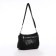 Female bag on one shoulder, on a zipper, black color