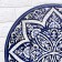 Largan Rishtan ceramics "Flowers", 42 cm, blue