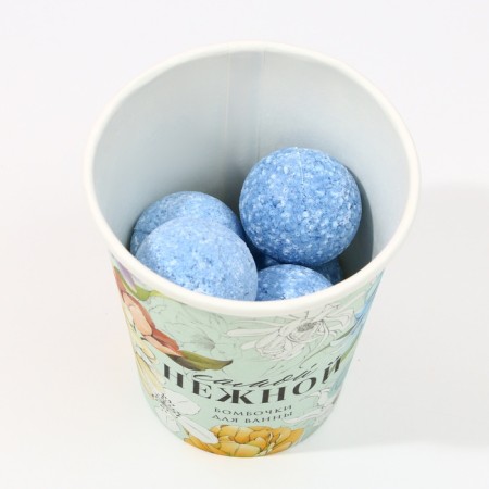 Gift set of cosmetics "most tender", a bathtub bomb 6 x 20 g, pure happiness-2