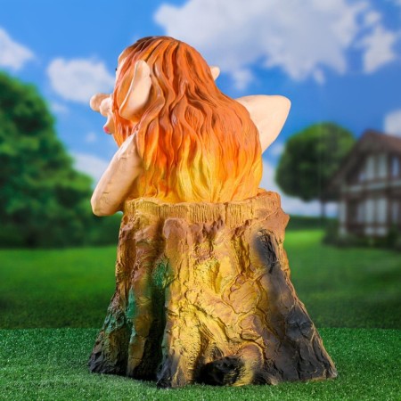 Garden figure "Leshy on a stump", 49x46x53cm,-2