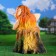 Garden figure "Leshy on a stump", 49x46x53cm,