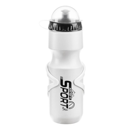 Bicycle bottle, 750 ml, "Master K.", with fastening, white-6