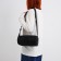 Youth bag with zipper, black color