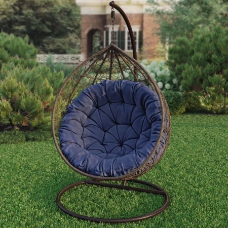 Billy swing pillow, diameter 115 cm, blue color