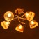 Adelela chandelier 5he27 40W white-gold 65x65x26 cm Bayerlux