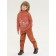 Pants for girls, height 116 cm, brown color