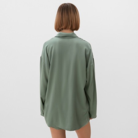 Women's costume (shirt, shorts) minku: casual collection olive color, river 46-3
