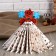 Wooden napkin "Vase with flowers"