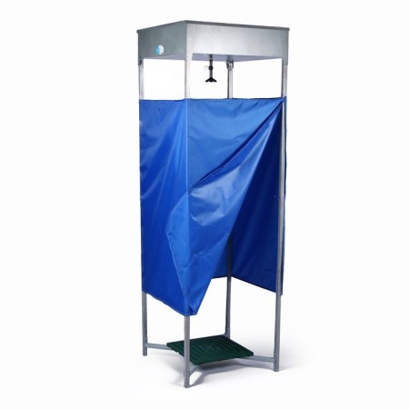 Summary shower, 80 × 80 × 250 cm, awning, anti -corrosion tank, 128 l, without eVN