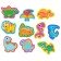 Soft puzzle for kids "dinosaurics", 10 puzzles, crumb I