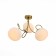 Ceiling EVOLUCE lamp. SL717.202.03. Acini. 3x40 watts, E27, 55x55x37 cm, color gold