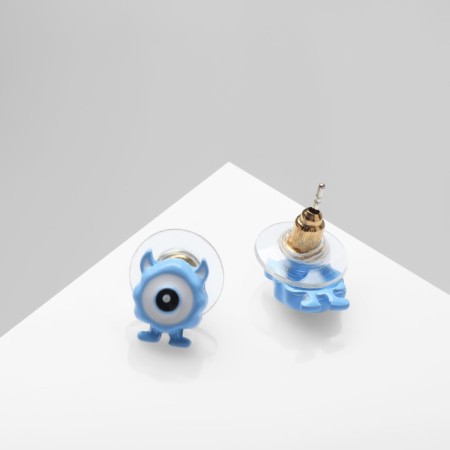 Earms with enamel "Montrustics" with horns and legs, the color of the blue and blue-1