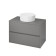 The built -in sink Cersanit Crea 38, Ring, on the countertop, white