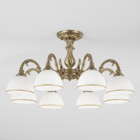 Caldera chandelier, 8x60W E27, bronze color