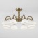Caldera chandelier, 8x60W E27, bronze color