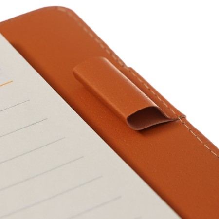 Organizer on the rings A5, 80 sheets, leatherette, line, with a knife, gray-7